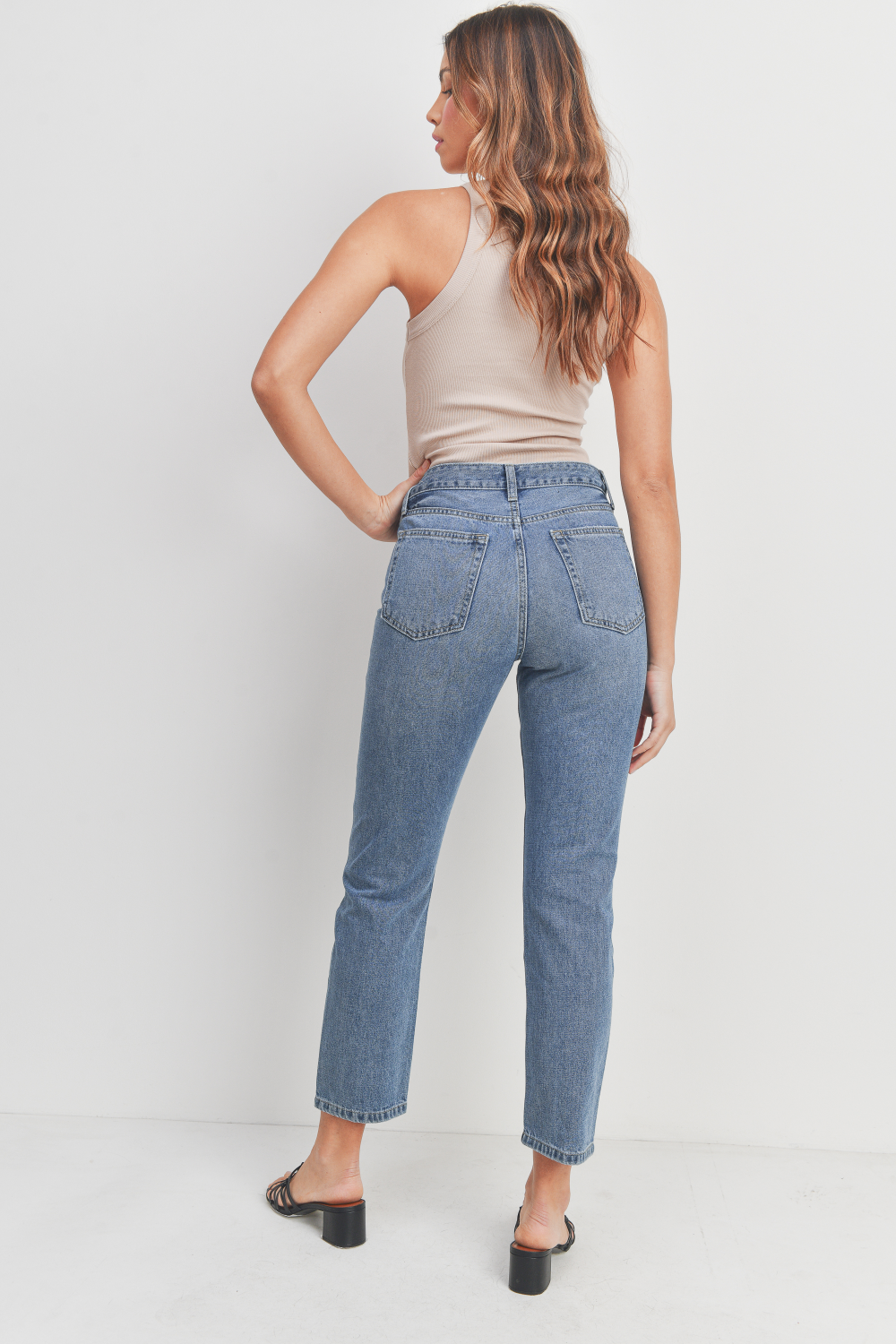 Darcy Non Stretch Mom Jean - Medium Wash
